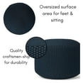 thumbnail image 5 of Drevy Indoor or Outdoor Pouf Foot Stool Ottoman - Navy - Knit Bean Bag Floor Chair - Living Room, Bedroom and, 5 of 8