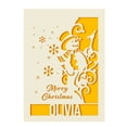 thumbnail image 6 of Personalized Christmas Card Papercut Snowman and Snowflake Greeting Card Customized Xmas Gift with Any Name, 6 of 6
