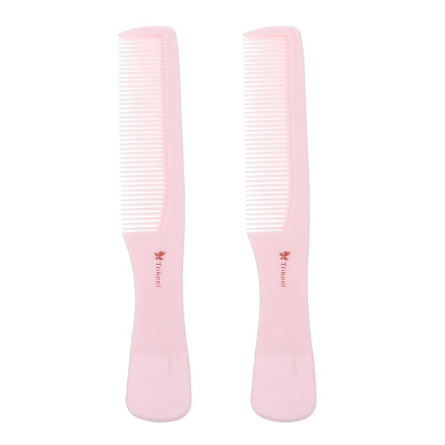 Pink Antistatic Fine Tooth Comb for Women Easy Hair Styling at Home ABS Material 2Pcs