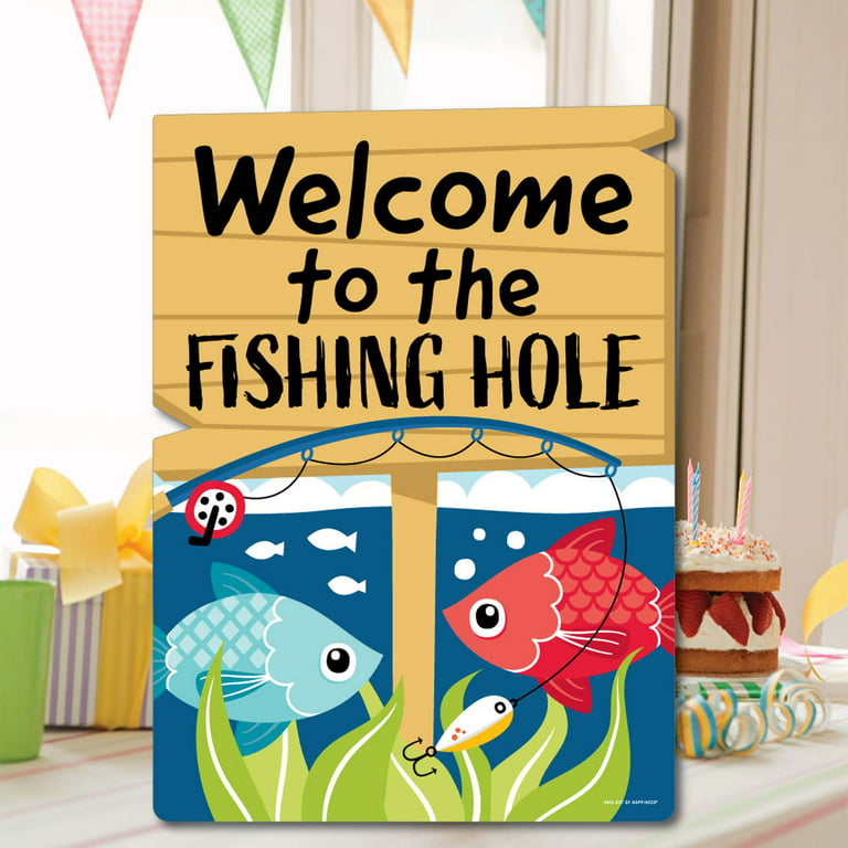 Big Dot of Happiness Let's Go Fishing - Party Decorations - Fish
