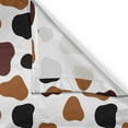thumbnail image 3 of Ambesonne Cow Print Kitchen Curtains, Abstract Cow Hide, 55"x39", White Brown Black, 3 of 3
