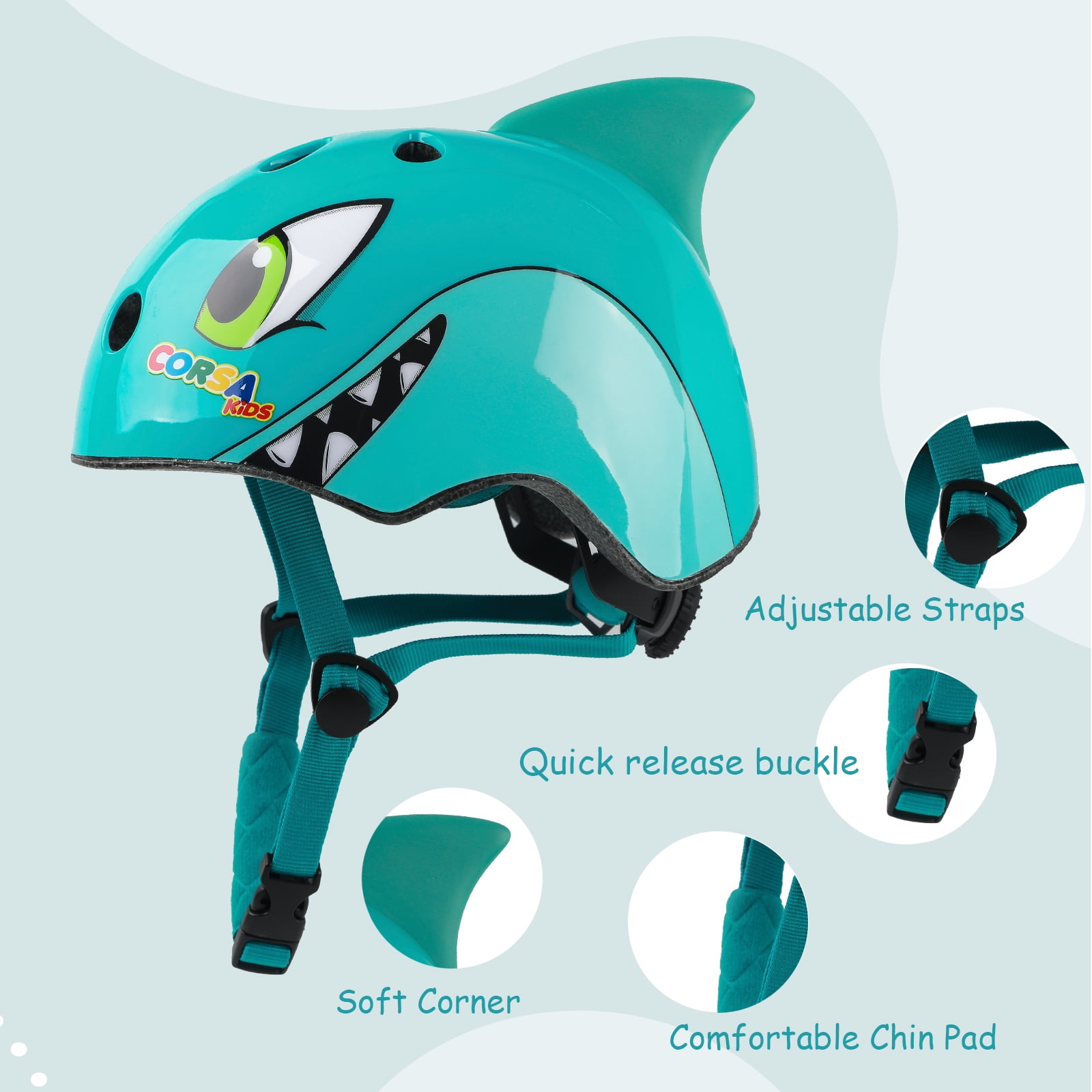 Kids shark online helmet