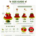 thumbnail image 5 of KuKeDi 2-Piece 23 inch Porch Goose Outfit, Red Plush Holiday Dress with Bow Headband, 5 of 10