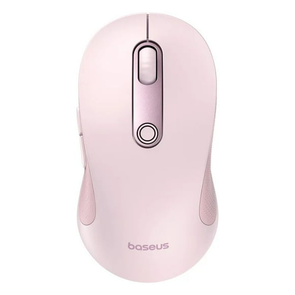 Baseus Wireless Mouse Bluetooth 2.4G Ergonomic Silent Mute Gaming Mouse Customizable Quiet Button for Computer PC MacBook Laptop Pink