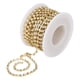 thumbnail image 4 of 10 yardas/rollo de cadena de diamantes de imitación DIY manualidades ropa costura decoración accesorios adornos diamantes de imitación blancos fondo dorado SS12?3mm, 4 of 8
