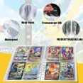 thumbnail image 4 of Trading Card Holder Card Album Binder, Protection Folder Book Collectible Card Album, 4-Pocket with 30-Pages 240-Trading Cards Capacity, Present for Children(CK8), 4 of 6