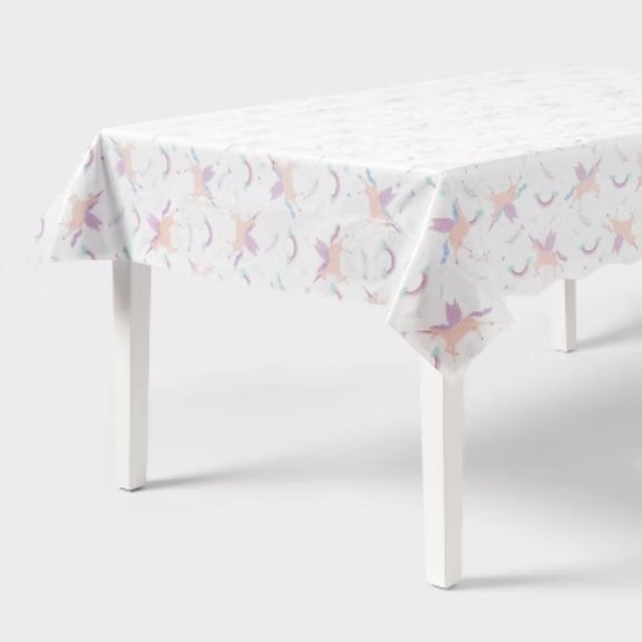 Whimsical Unicorn Print Rectangular Tablecloth - Magical Party Table Cover