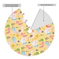 thumbnail image 2 of Lsque Summer Animals Print Christmas Tree Skirt, Tree Skirt with Ties or Velcro, Perfect for Holiday Decorations, Halloween, and New Year-30", 2 of 7