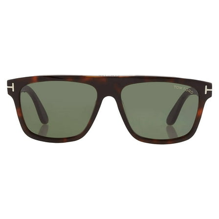 Tom Ford Cecilio-02 FT0628 52N Shiny Dark Havana Green 57 mm Men's Sunglasses