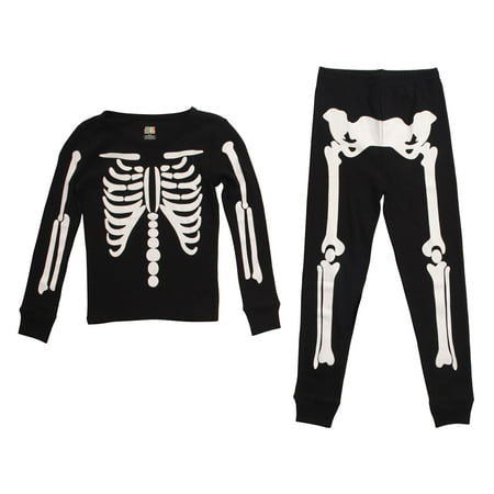

Just Love Pajamas for Girls Snug-Fit Cotton Kids’ PJ Set (Skeleton Girls 14-16)