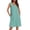Light Green, variant on Womens Cotton Nightgown Sleeveless Night Gown Cooling Nightshirts Organic Cotton Dress with Pockets
