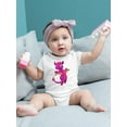 thumbnail image 2 of Cute Pink Dragon Bodysuit Infant -Image by Shutterstock,  Newborn, 2 of 4
