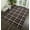 Black, variant on Nourison Grafix Plaid Blue 2'3" x 7'6" Area Rug, (2x8)