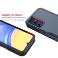 thumbnail image 6 of Samsung Galaxy A15 5G Case with Tempered Glass Screen Protector, Tekcoo Heavy Duty Rugged Shockproof Full Body Protective 2-IN-1 Phone Case Cover for Galaxy A15 5G, Dark Blue, 6 of 9