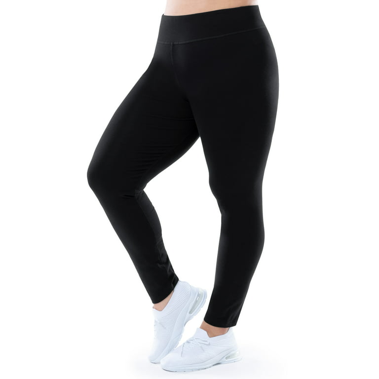 Ave Leisure  Women's Plus Size Print Detail Legging - Black - 20w : Target