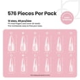 thumbnail image 3 of Set de puntas para uñas, extensiones de esmalte de uñas en gel Beetles, 576 unidades, 3 of 6