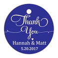 thumbnail image 1 of 100 Pcs Papier Cadeau Rond Personnalisé Merci à Suspendre Tags Cadeaux de Mariage Personnalisés Tags, 1 of 1