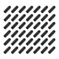 thumbnail image 3 of 100Pcs Rubber End Caps 4Mm ID PVC Round Tube Bolt Cap Cover Screw Thread Protectors Black, 3 of 5