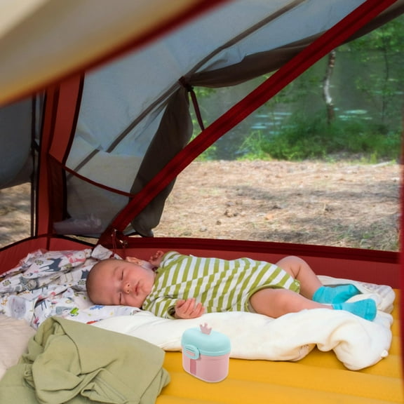 FENGGUIQU Milk Powder Dispenser Portable PP Pink 1Set