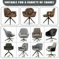 thumbnail image 6 of Whosucclay Forest Camo Hunting Elk Print Curved Back Chair Covers with Armrest, Stretch Accent Dining Room Chairs Covers Slipcovers, Modern Office Desk Chair Covers, Swivel Armchair Cover Protector, 6 of 7