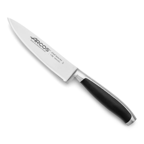 ARCOS 5 Inch Nitrum Steel Vegetable Knife, Ergonomic Handle, Black, Kyoto Series