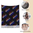 thumbnail image 6 of Women Wedding Large Winter Scarves Distressed America Flag Pashmina Shawl Wraps for Evening Dresses Women Scarf, 6 of 7