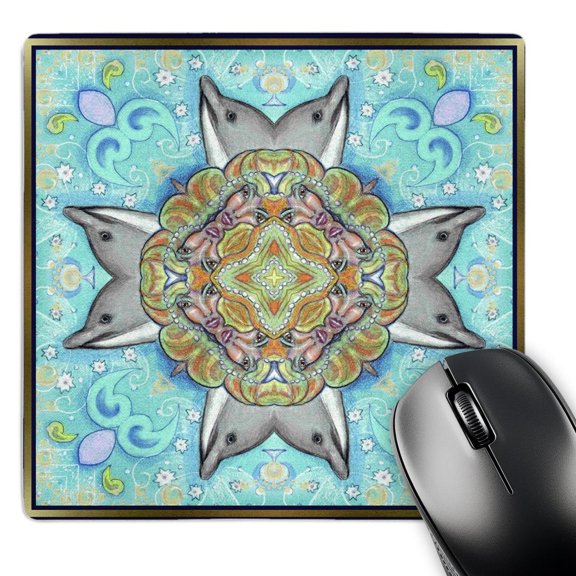 3dRose, Eyes of the Old Ocean Cross, MousePad