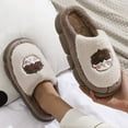 thumbnail image 2 of Vedolay House Slippers Winter Warm Slipper Indoor Outdoor Slippers Khaki,41, 2 of 5