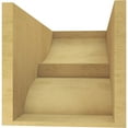 thumbnail image 4 of 11"W x 22"D x 11"H Wide Ridgewood Rough Cedar Woodgrain TimberThane Corbel, Primed Tan, 4 of 6