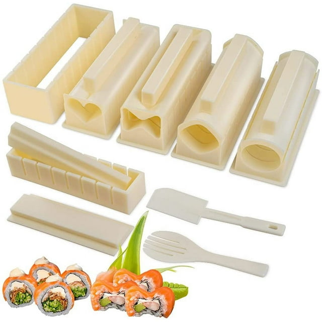 Kit de Fabrication de Sushi Amélioré Édition Deluxe avec Ensemble Complet de Sushi 10 Pcs