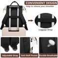 thumbnail image 4 of Mochila Focdod para portátil de 17 pulgadas impermeable negra, 4 of 7