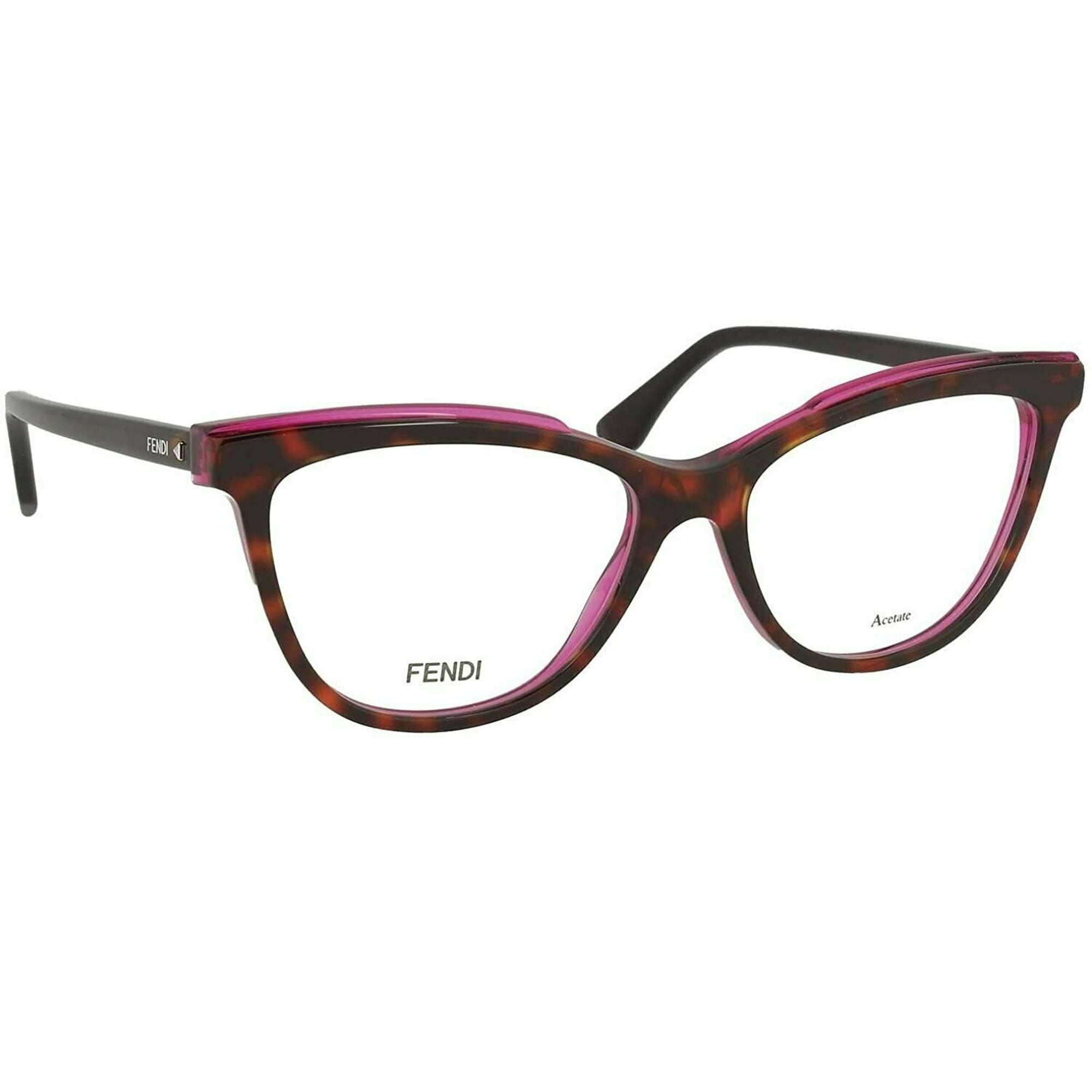 Fendi Ff 0255 Color Dark Havana 0086 Pink Size 53 16 140 Eyeglasses Authentic Walmart