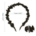 thumbnail image 3 of Unique Bargains 1 Pc Fashion Elegant Pleated Headband for Women for Girls 5.91"x1.57" Brown, 3 of 4
