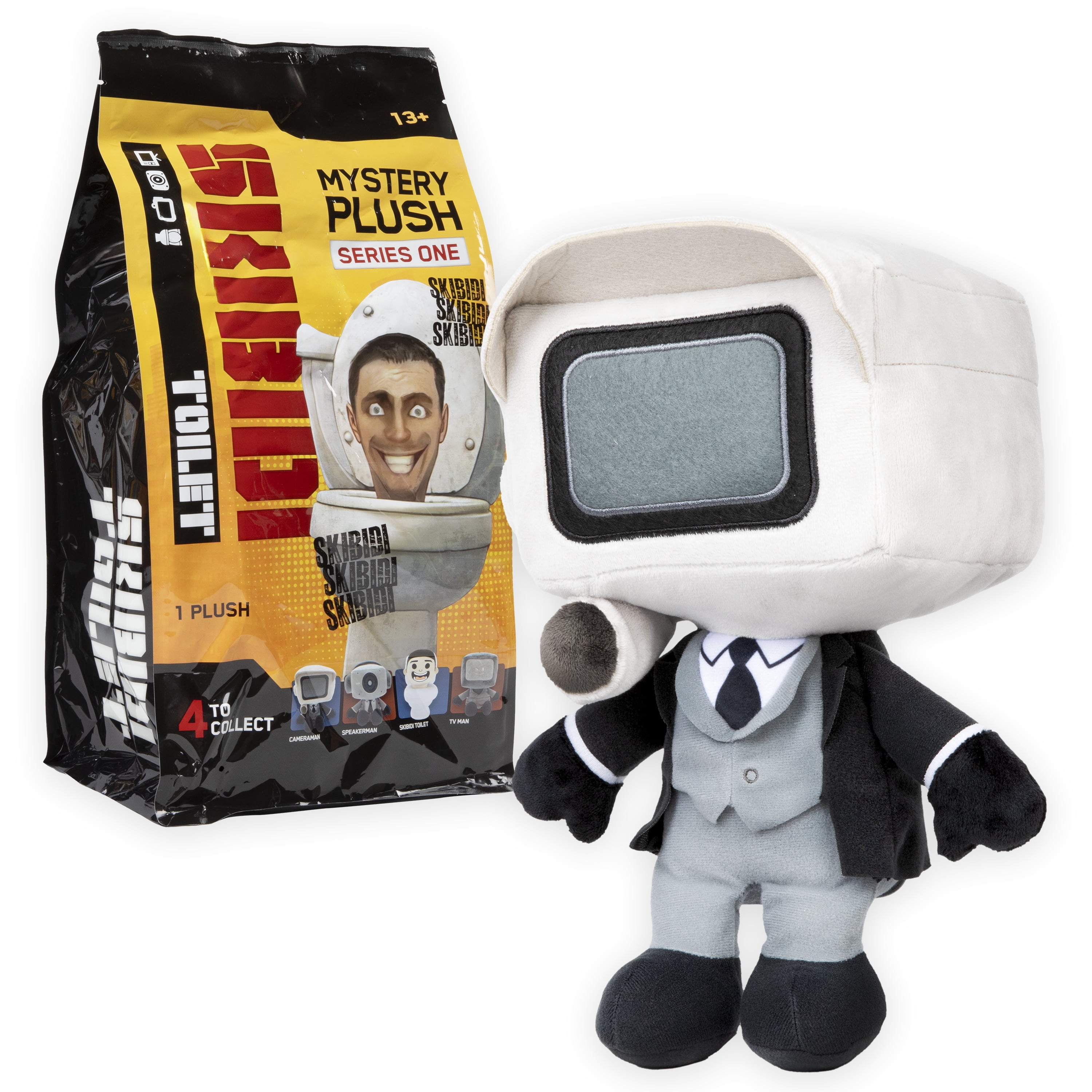 Skibidi Toilet Mystery Collectible Plush, All-New Collectibles, Officially Licensed Skibidi Toilet Brand Merch, 11 Inches Tall, Ages 13 and up