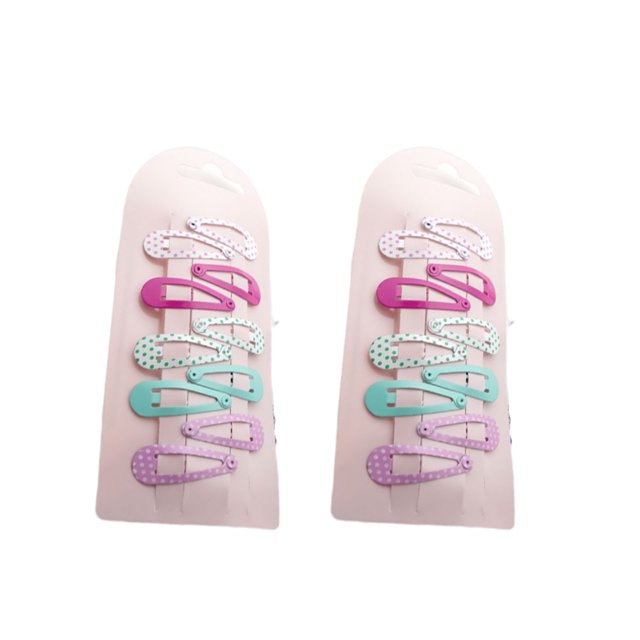 Guardurnaity 2 horquillas para el pelo de tablero, Clip de punto de rayas de Metal, Clips laterales de estilo bonito, pasadores para la cabeza, Accesorio para el cabello Punto