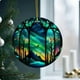 thumbnail image 2 of 2D Circular Christmas Tree Hanging Ornament, Festive Holiday Decor for Home Party, Elegant Round Decorative Accent, Seasonal Celebration Embellishment, Indoor Outdoor Decoration for Xmas, 2 of 5