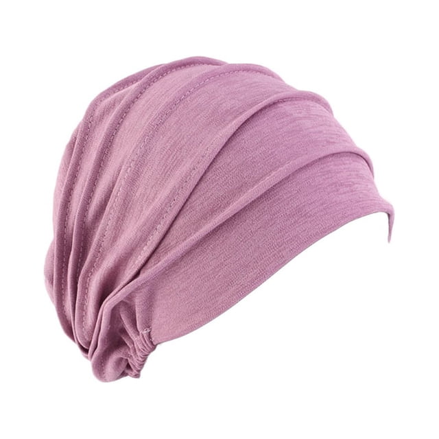 Qarigey Diadema de cáncer para mujer, elástica, talla única, se adapta a la mayoría de los regalos de moda Sombreros Taro Púrpura