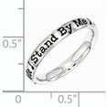 thumbnail image 2 of Sterling Silver Lyric Stand Me Ring, 2 of 5