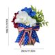 thumbnail image 3 of Corona patriótica para la puerta principal | Decoración del Día de la Independencia con estrellas y lazo | Decoración para el 4 de julio | Decoración de verano para el hogar, para pared o mesa, 3 of 6