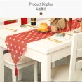 thumbnail image 3 of 180*35 cm, camino de mesa navideño, utilizado para reuniones familiares, decoraciones navideñas (copo de nieve rojo), 3 of 4
