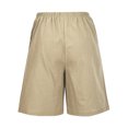 thumbnail image 2 of Abcnature Plus Size Shorts, Womens Athletic Shorts, Fashion Women Summer Casual Drawstring Lacing Pocket Solid Color Shorts, Comfy Beach Shorts, Yoga Pants, Cycling Sport Shorts Khaki 5XL, 2 of 4