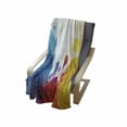 thumbnail image 4 of Colorful Soft Flannel Fleece Throw Blanket, Contemporary Demonstration of Flourishing Waves and Drops Artwork Concept, Cozy Plush for Indoor and Outdoor Use, 70" x 90", Multicolor, by Ambesonne, 4 of 6