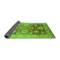 thumbnail image 2 of Ahgly Company Indoor Square Oriental Green Traditional Area Rugs, 6' Square, 2 of 4