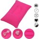 thumbnail image 3 of 2 piezas de almohadas inflables rosas para viajes o campamentos - Almohadas inflables, 3 of 5