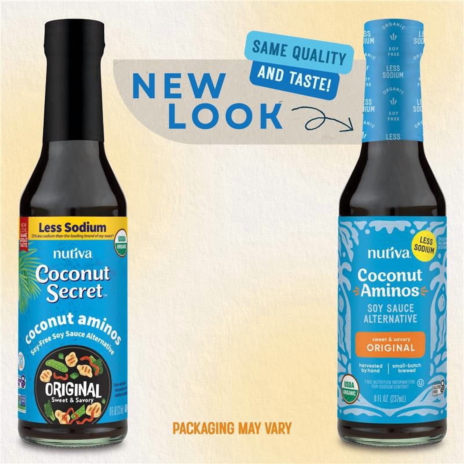 Nutiva, Coconut Aminos Organic Soy Free Seasoning Sauce & Marinade, 8 fl oz
