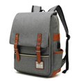 thumbnail image 1 of Mochila para portátil Mancio Slim Vintage para viajes 15.6 pulgadas, gris, 1 of 7