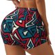 thumbnail image 1 of Fotbe Geometric Elements Shorts Sin Costuras – Shorts Deportivos de Cintura Alta para Mujer, Elásticos para Gimnasio, Yoga, Running o Ciclismo-Small, 1 of 8