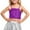 1-Purple680, variant on WOYY Girls Shiny Camisole Adjustable Strap Crop Top Stage Performance Party Top, Sizes 11-12