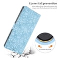 thumbnail image 2 of Decase Flip Case for iPhone 17 Pro Max,Embossed Cherry Blossoms Flip PU Leather Wallet Cover,Magnetic Flip Closure Shockproof Cover with Wrist Strap,Skyblue, 2 of 10
