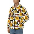 thumbnail image 3 of Honeii Sunflower Cow Print Hoodies for Men, Pullover & Full Zip, Breathable Zip up Hoodie, Sweatshirt-3X-Large, 3 of 5